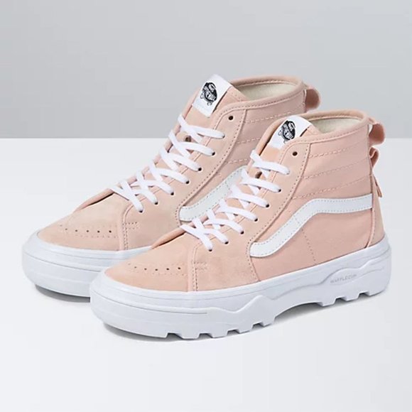 Vans Sk8 High Top Womens Casual Canvas Suede Shoes Pink VN0A5KY5W0D NEW Size 6.5 - Picture 5 of 6